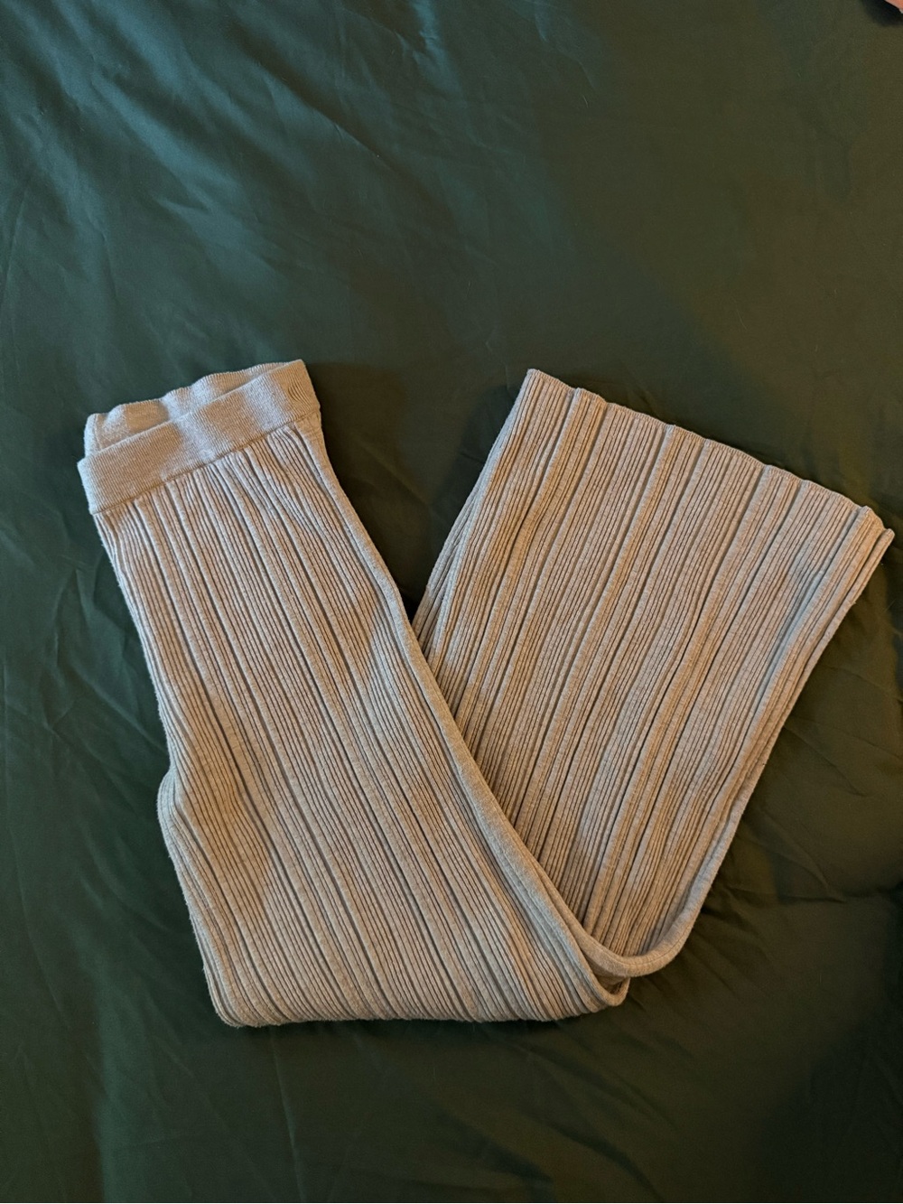 aerie Ribbed Knit Leggings - Taupe